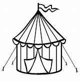 Tent Circus Coloring Pages Carnival Printable Clipart Templates Cookie Color Cutter Tents Kids School Sheets Getcolorings High Printables Theme Party sketch template