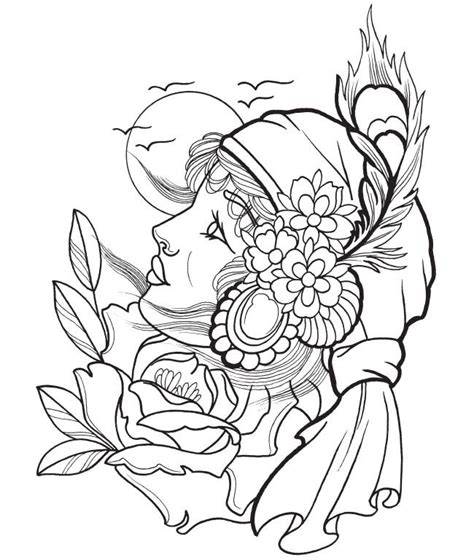 tattoo coloring pages coloring home