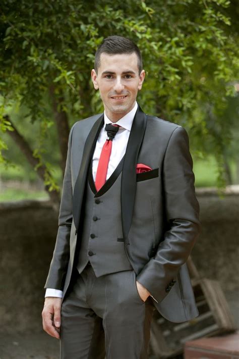 new tailored smoking grey satin suit men slim fit 3 piece groom wedding