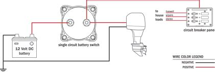 battery wiring diagram   volt trolling motor