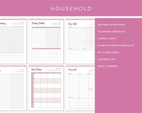 adhd planner template