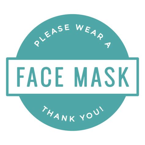 face mask required sign transparent png svg vector file