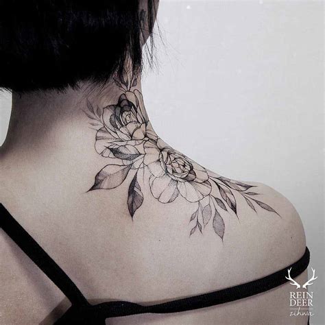 Rose Tattoo On Neck Best Tattoo Ideas Gallery