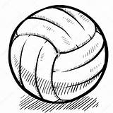 Volleyball Drawing Ball Polo Water Getdrawings Sketch Clipartmag sketch template