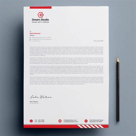 letter headed paper design  letter template collection