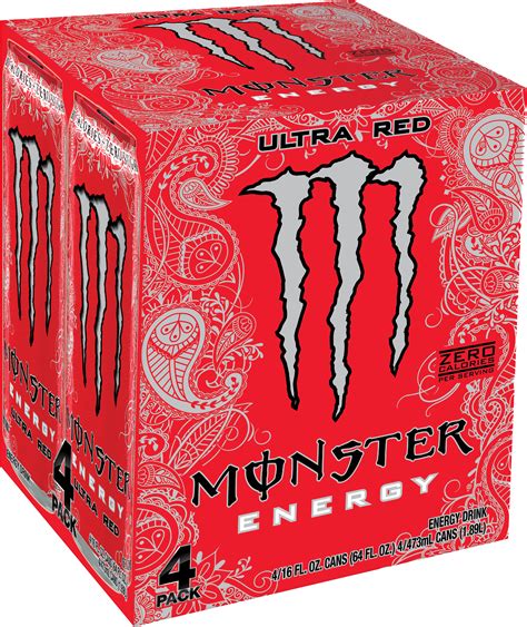 monster ultra red energy drink  fl oz  count walmartcom