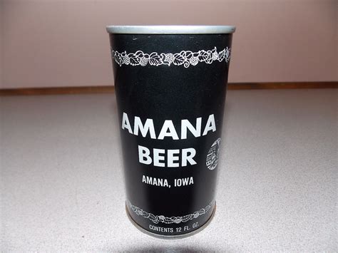 classic amana beer amana iowa pull top  usbc  beer  beer cans canning