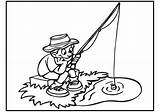 Fishing Coloring Pages Kids sketch template