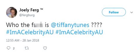 i m a celeb viewers don t know who tiffany is daily mail online
