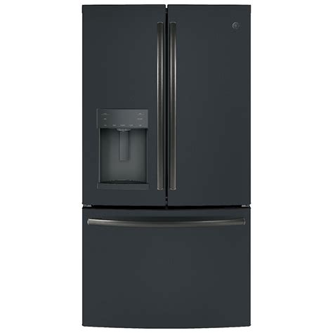 ge   cu ft french door refrigerator  ice water dispenser black pcrichardcom