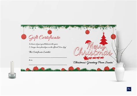 christmas gift certificate template calepmidnightpigco