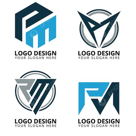 pms vector hd images pm logo design collection abstract app modern png image