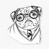 Pug Coloring Pages Printable Pugs Puppy Print Dog Christmas Drawing Harry Kids Cute Colouring Clipart Sheets Color Potter Girls Library sketch template