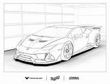 Superbook Supercar sketch template