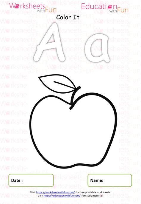 english preschool letter  coloring page