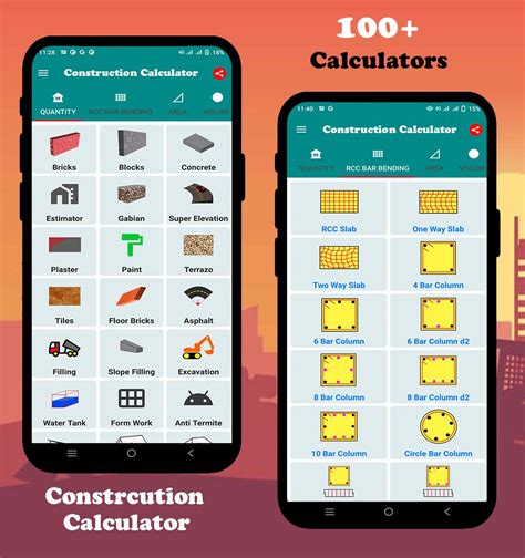 construction calculator apk  android