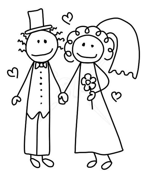 bride  groom coloring pages   getcoloringscom