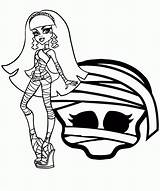 Cleo Nile Coloring Pages Monster High Popular sketch template