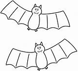 Halloween Bats Bat Pipistrelli Template sketch template