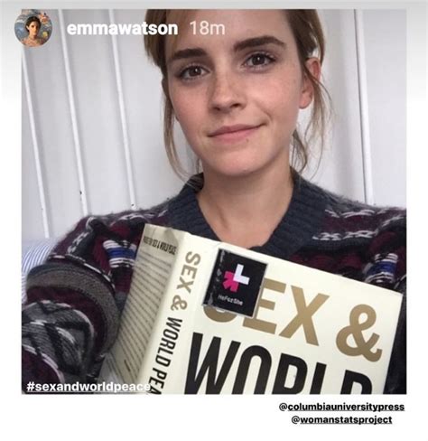 Emma Watson Chooses Sex And World Peace As Her Book