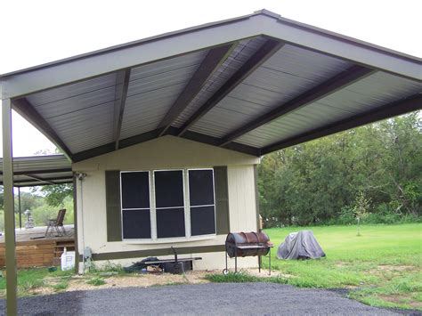 mobile home metal roof awning carport la vernia