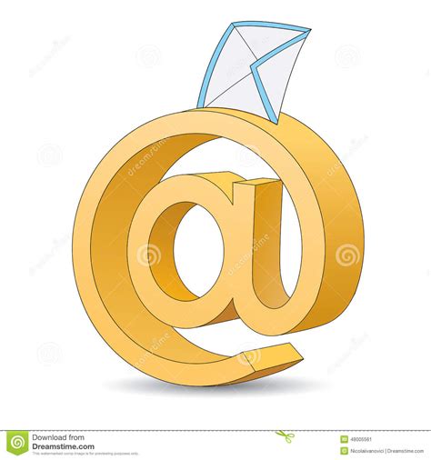 email sign stock vector illustration  post email