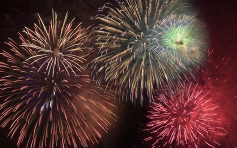 happy  year fireworks computer desktop wallpaper