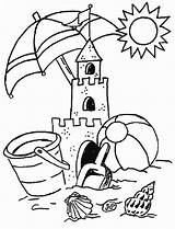 Sand Castle Coloring Pages Getcolorings Color Printable sketch template