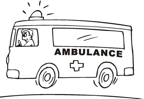 emergency vehicle coloring page supercoloringcom