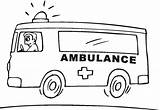 Ambulance Coloring Pages Emergency Printable Sketch Vehicle Kids Color Clipart Drawing Sheet Outline Vehicles Rescue Ems Collection Print Supercoloring Designs sketch template