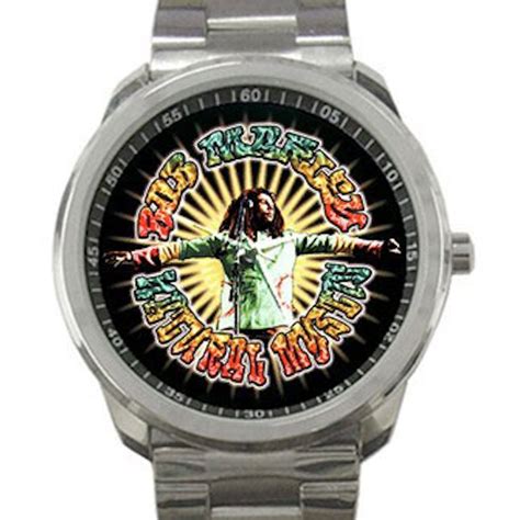 bob marley natural mystic unisex sport metal watch