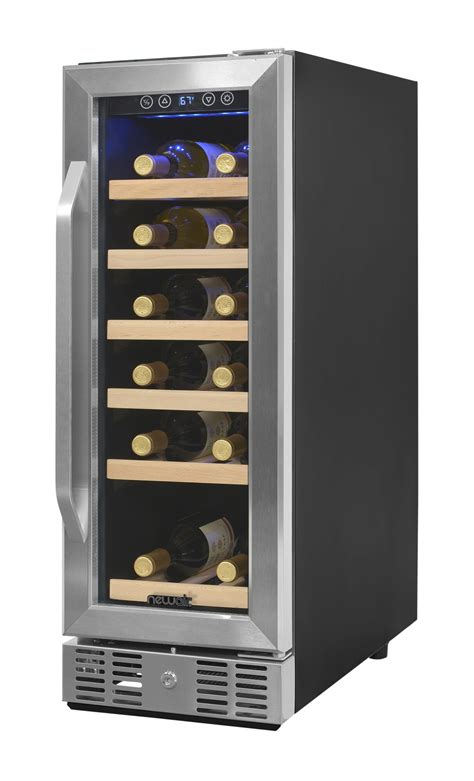 newair  bottle wine cooler fridge  tempered glass door wine cellar walmartcom