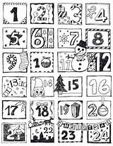 Calendario Avvento Stampare Countdown Lesson Calendari Colori Dellavvento Tante sketch template