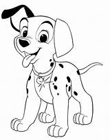 Colorings Dalmation sketch template
