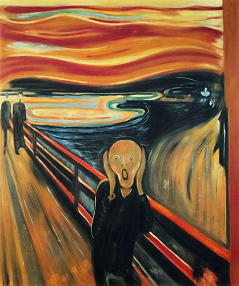 scream reproduction oil painting  munch