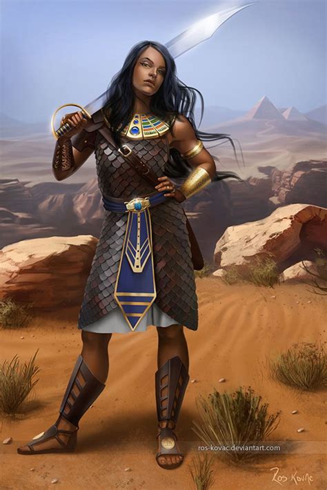 Amazon Egyptian Fantasy Warrior Design Arte Afro