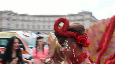 Beautiful Transgender At 2016 Rome Gay Pride Parade
