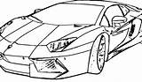 Lamborghini Pages Coloring Printable sketch template