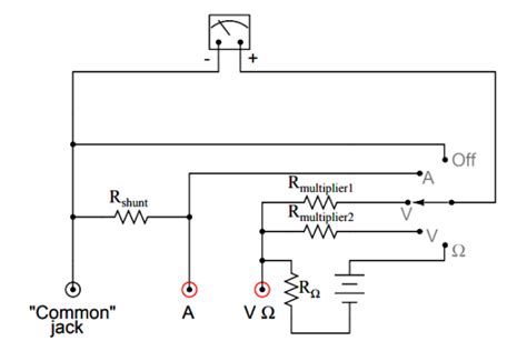 multimeter schematic circuit instrumentationtools