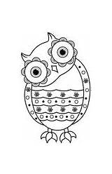 Seniors Owls Visually Impaired sketch template