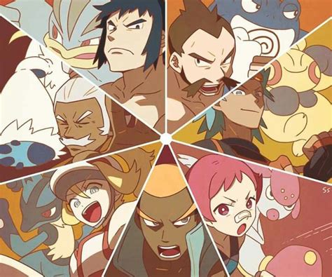 Fighting Type Gym Leaders And Trainers