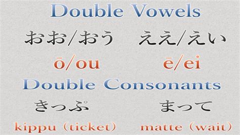 how do you do double vowels and consonants learn