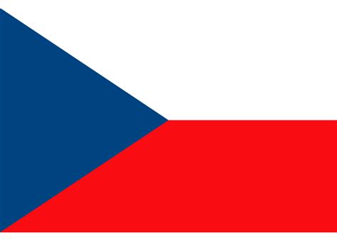 Bandera De República Checa Europa 📌 Banderas Del Mundo