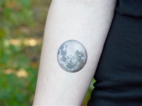 moon tattoo temporary tattoo full moon tattoo celestial