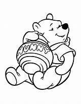Coloring Pooh Winnie Pages Print sketch template