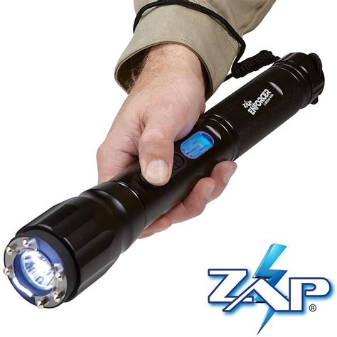zap enforcer  million volt stun gun flashlight guerrilla defense personal protection safety