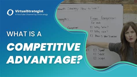 sustainable competitive advantages onstrategy