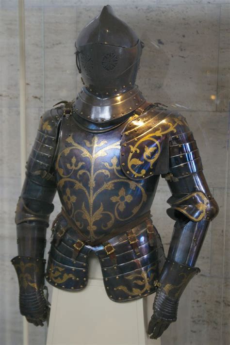 black  gold tournament armour  christian  elector  saxony late  knight armor