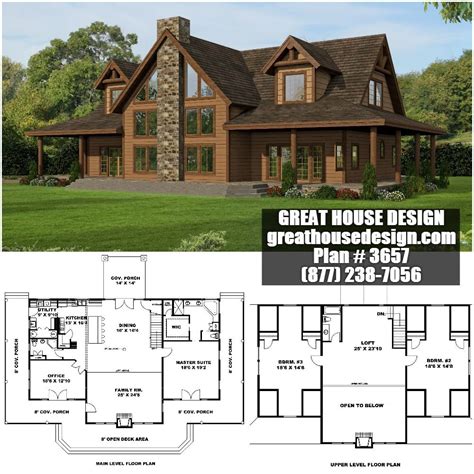 rustic open concept home plan  toll     rustic house plans log home