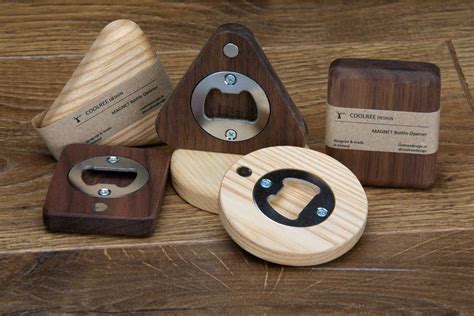 handmade wooden bottle opener gift coolree design
